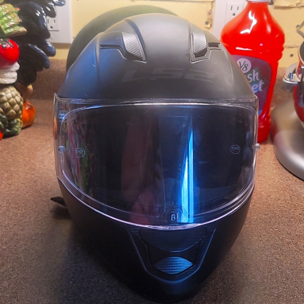 LS2 Stream Evo DOT Certified Black Motorcycle Helmet Size Small